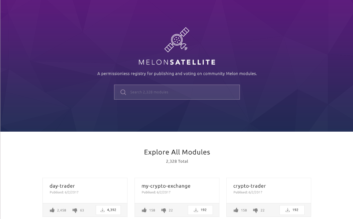 A Vision for Satellite, the Melon Module Registry | by Travis Jacobs |  Enzyme | Medium