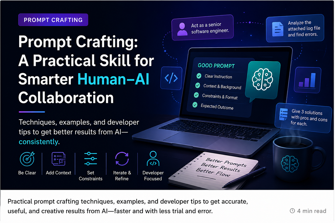 Prompt Crafting: A Practical Skill for Smarter Human — AI Collaboration