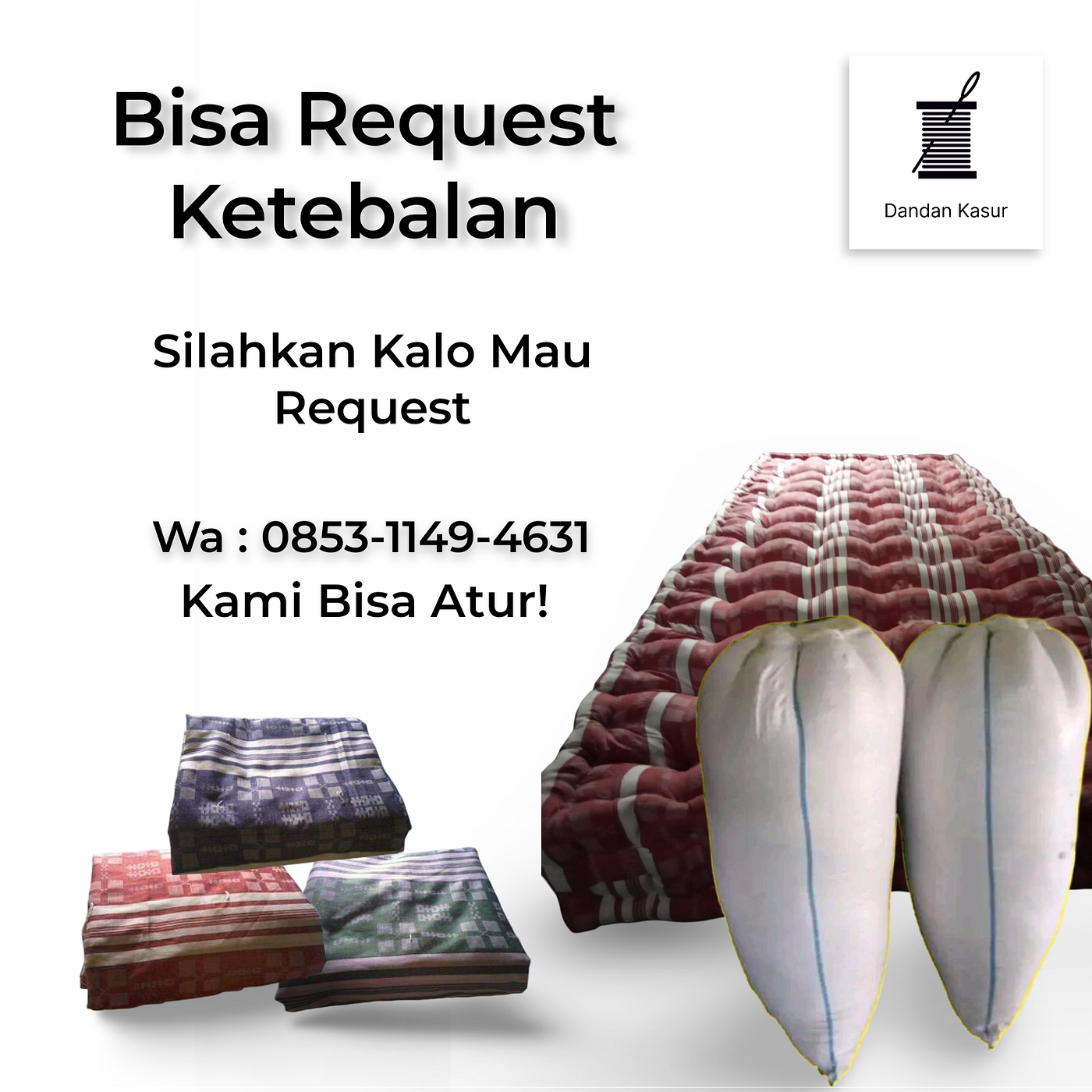 Dandan Kasur, Tukang Service Kasur Kapuk Batang, Wa : 0853–1149–4631