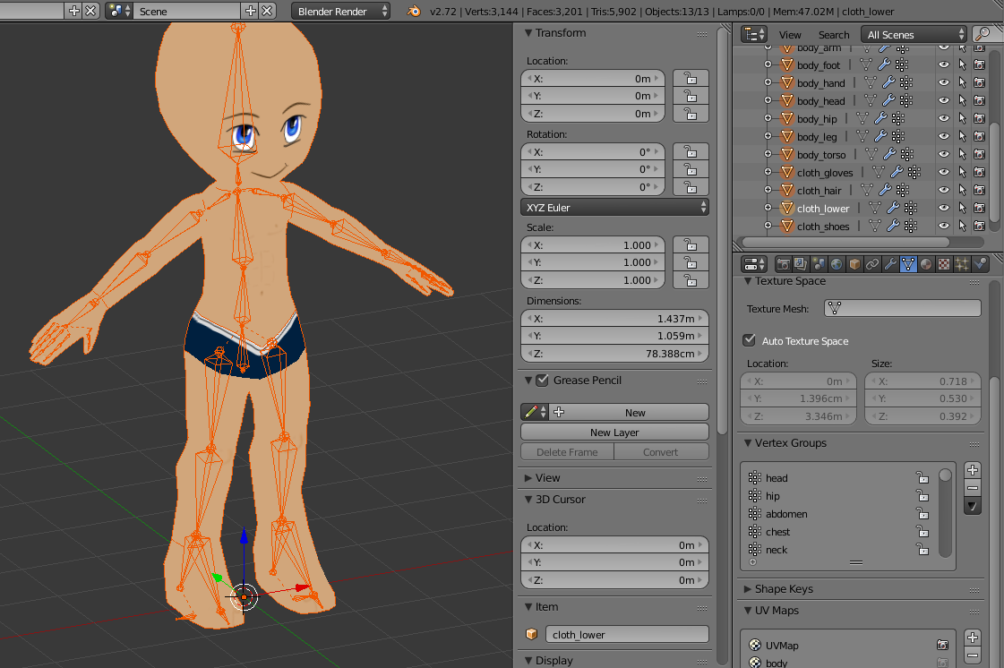 Applying Humanoid Shirts to Skinned Meshes - Scripting Support
