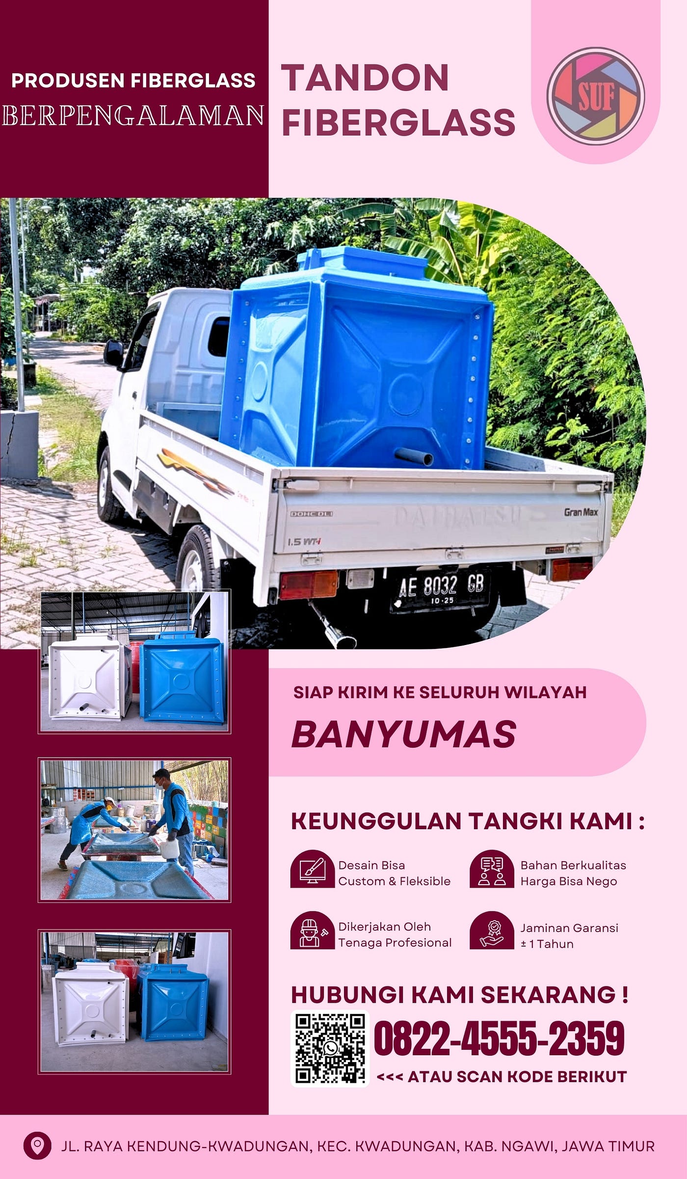 HP/WA: 0822–4555–2359, PESAN SEKARANG! Gudang Tandon Kotak Termurah Banyumas Jateng