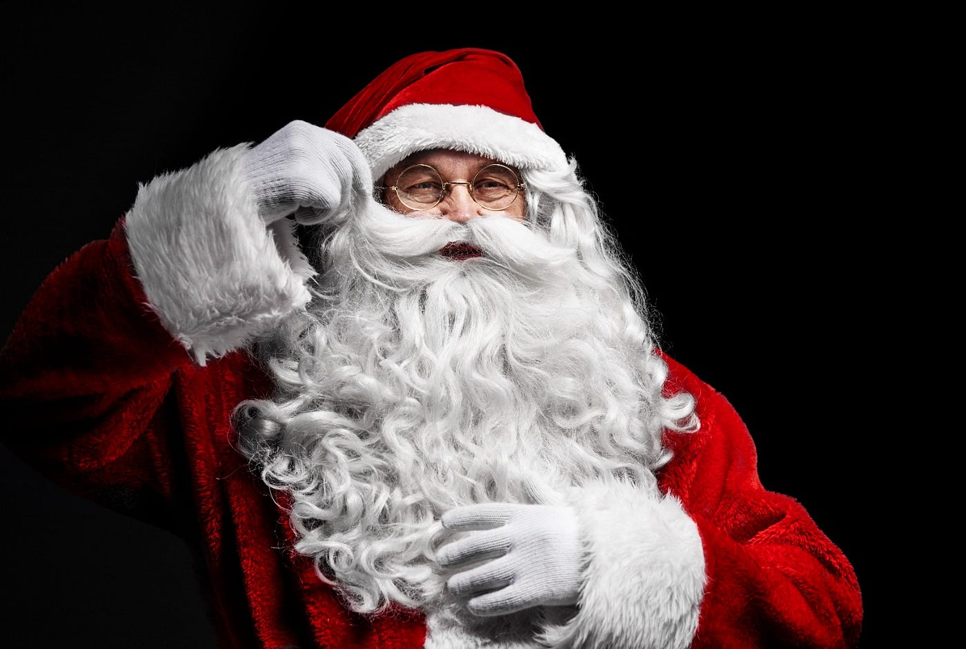 What historical figure is on sale santa claus based on