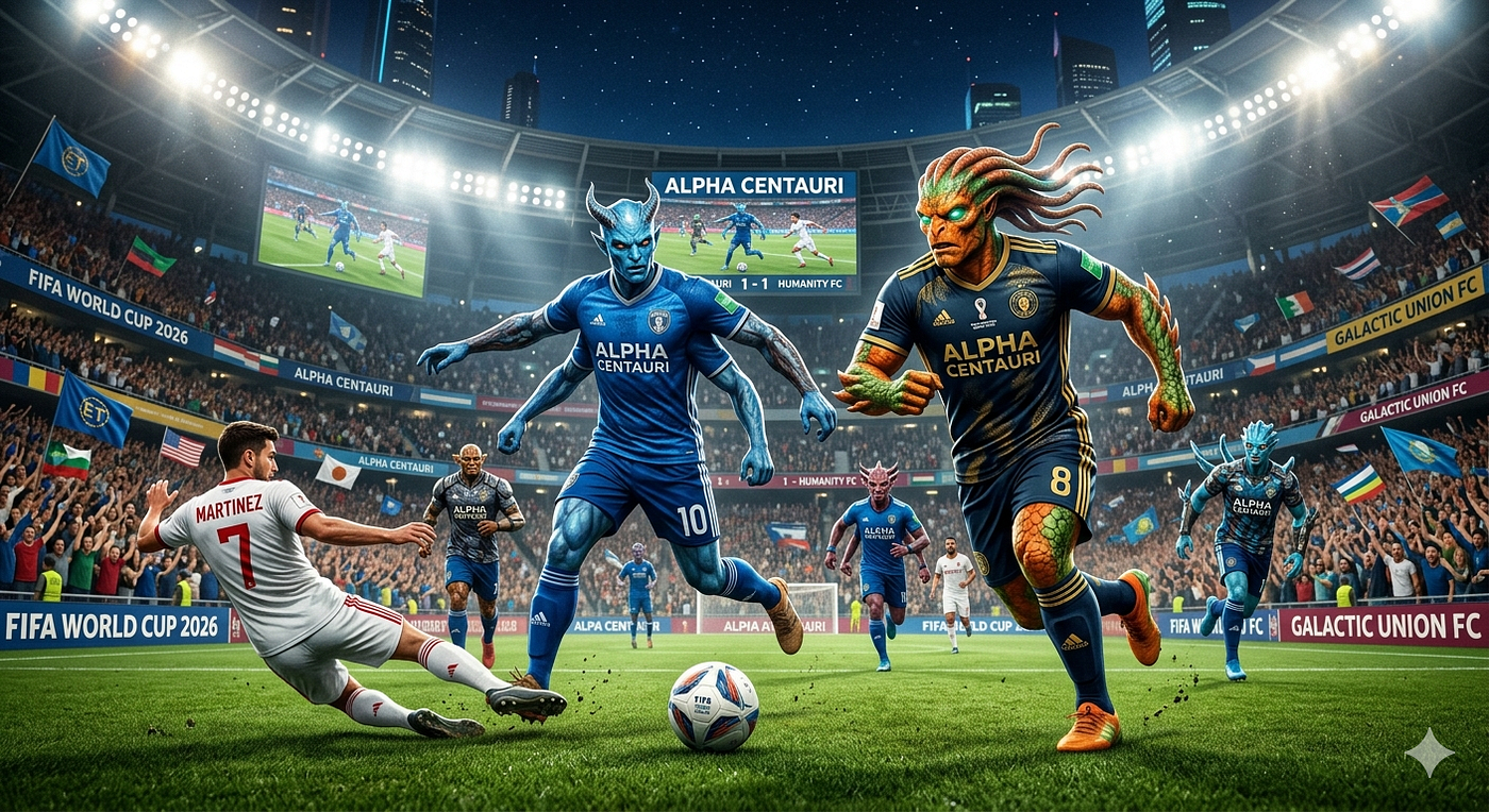 ¡Si los extraterrestres tuvieran un equipo para la Copa del Mundo, todo el mundo olvidaría que son…