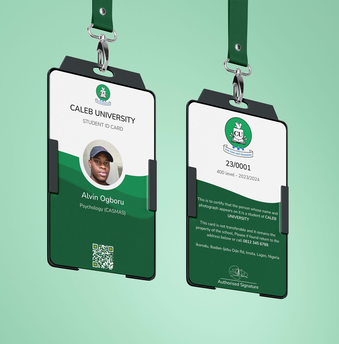 Student Id Card Logo UNG ID Card