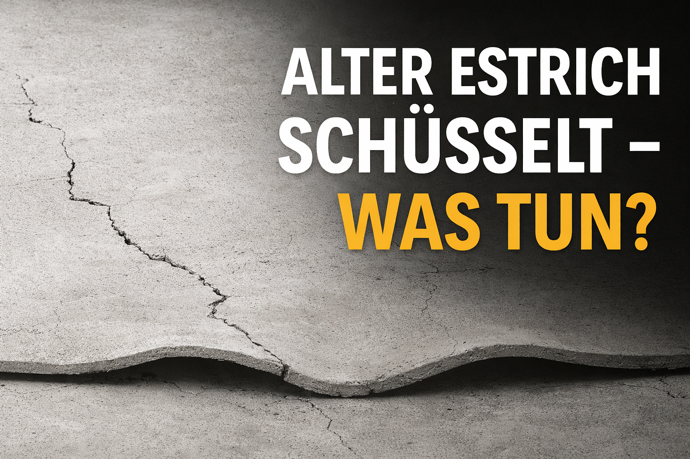 Alter Estrich schüsselt — was tun? So rettest du deinen Boden