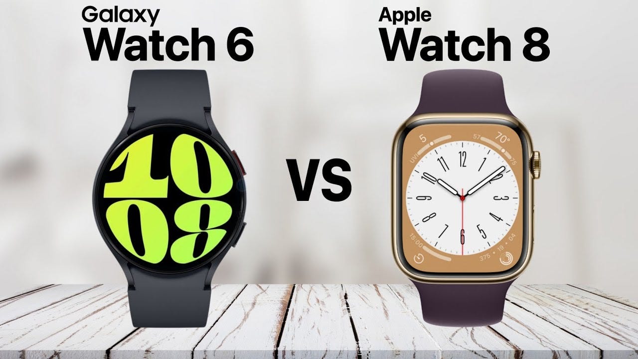Samsung Galaxy Watch 6 vs Apple Watch 8: The Ultimate Face-off | by Nicolet  Junior | Medium