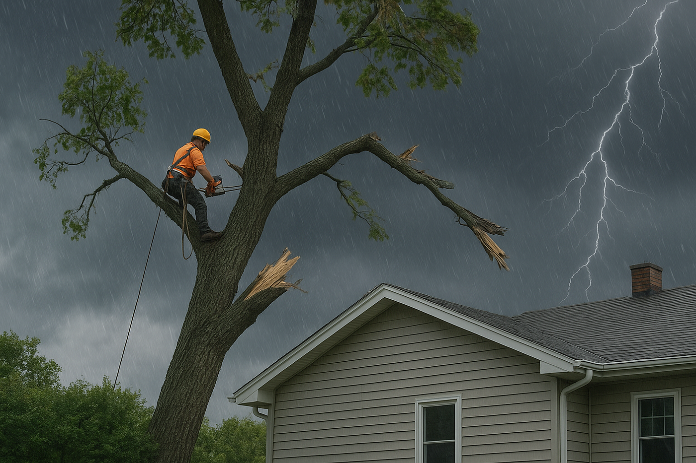 How Tree Removal Can Shield Your Home in Storm Season