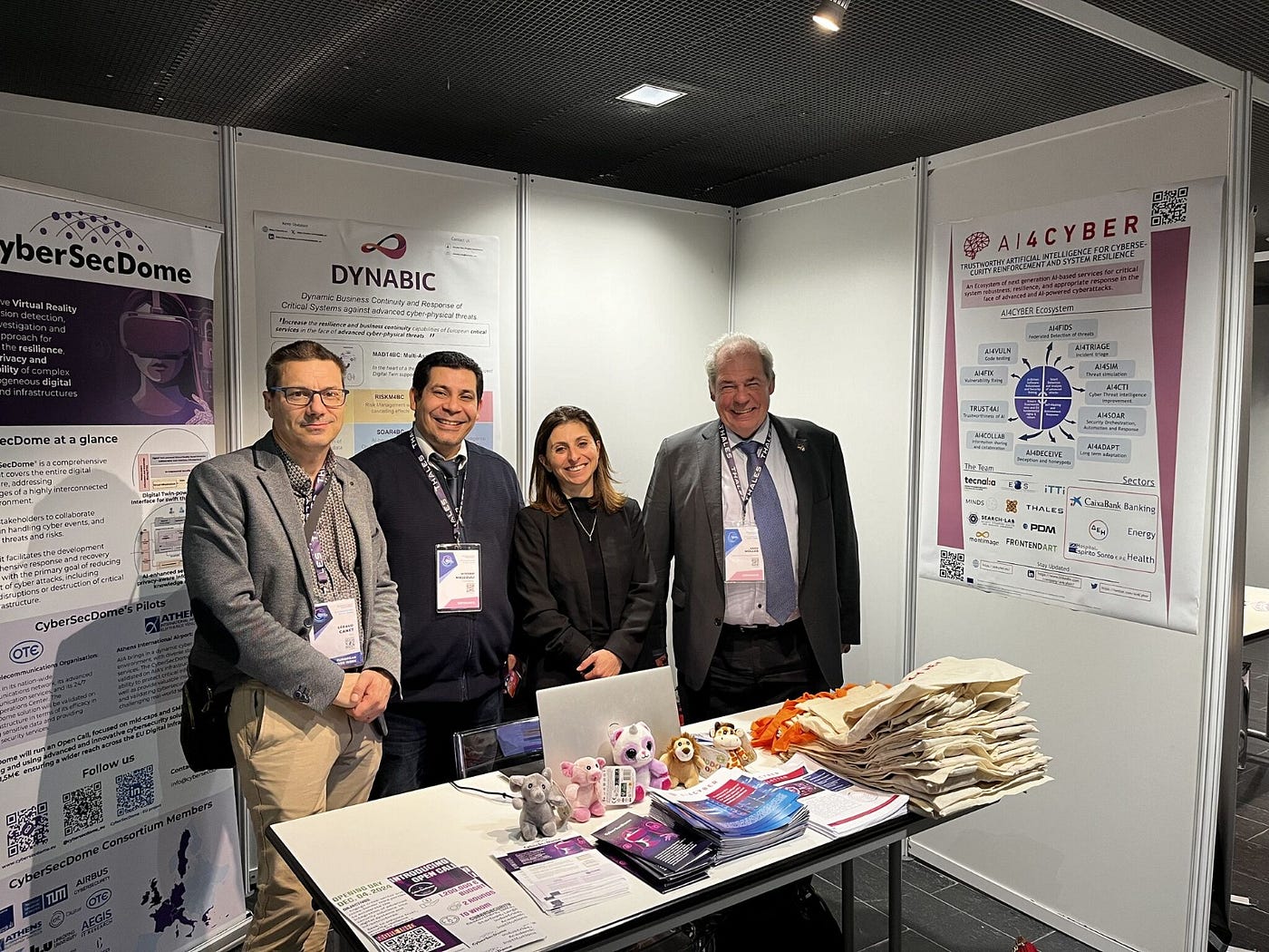 EOS Chairman, Gerd Mueller (first to the right), at the Cybersecurity conference in Rennes, November 2024