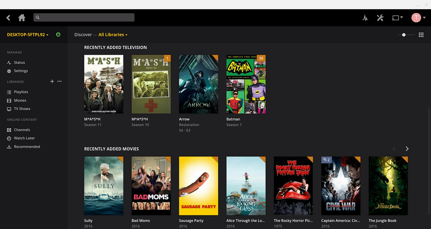 What is Plex Media Server?. Nowadays, most consumers have some sort… | by  Tom Westrick | Medium