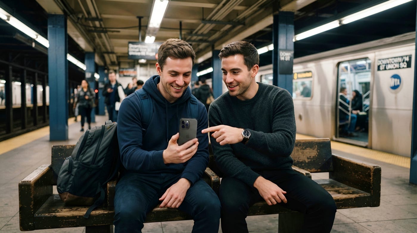 I Fixed A Stranger’s Crashing Portfolio Live On A Subway Bench!