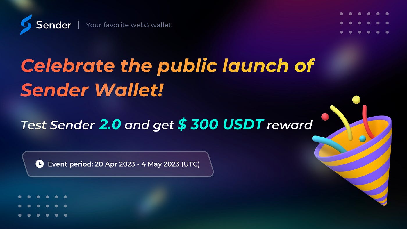 Celebrate the public launch of Sender Wallet | by Sender Labs | Medium