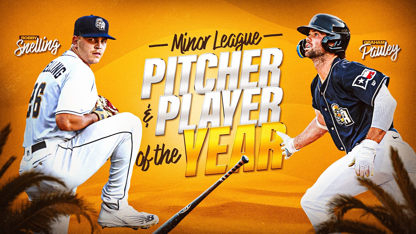 Graham Pauley and Robby Snelling Named San Diego Padres 2023 Organizational  Player and Pitcher of the Year, by FriarWire