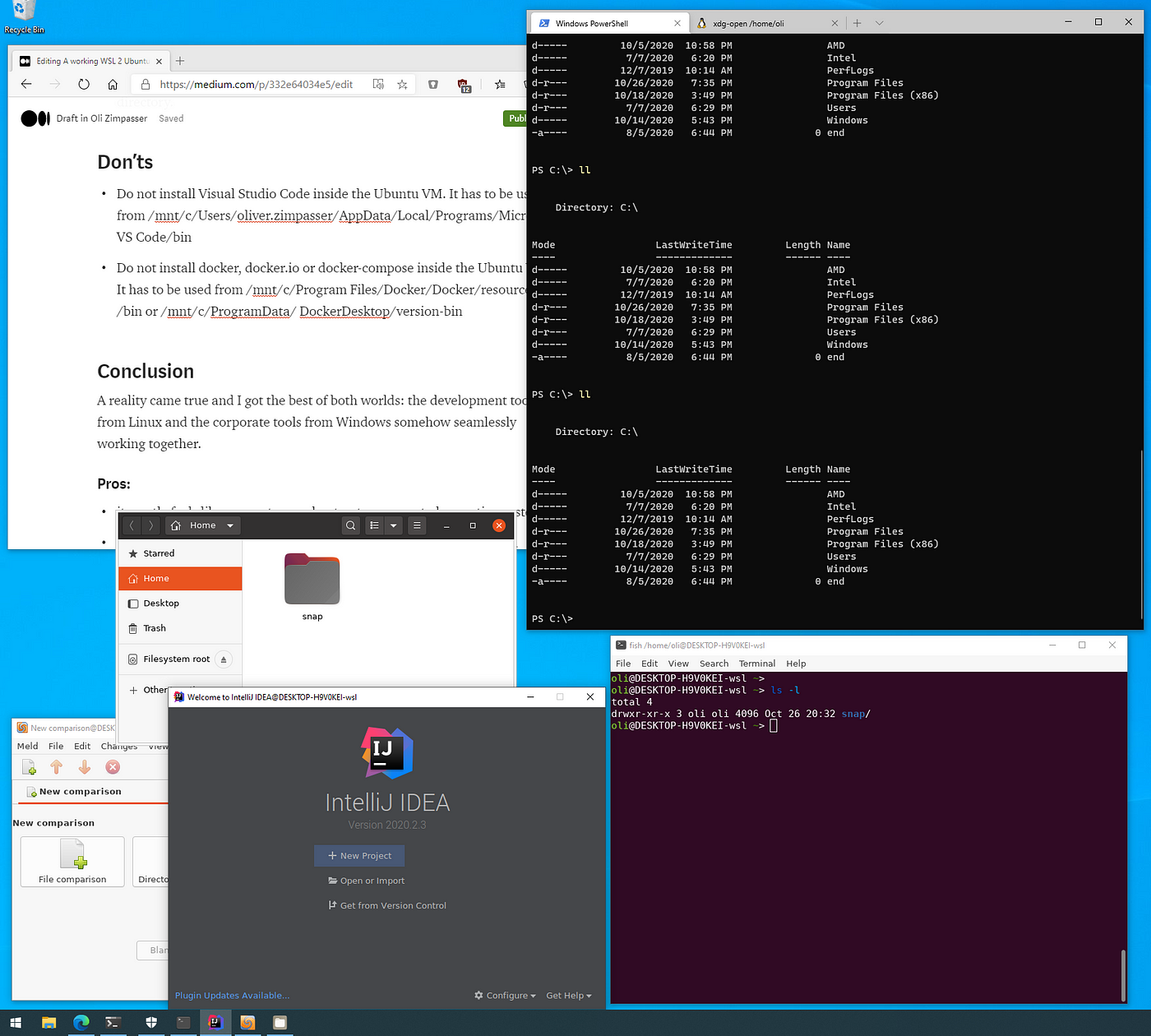 A working WSL 2 Ubuntu development setup | by Oli Zimpasser | Medium