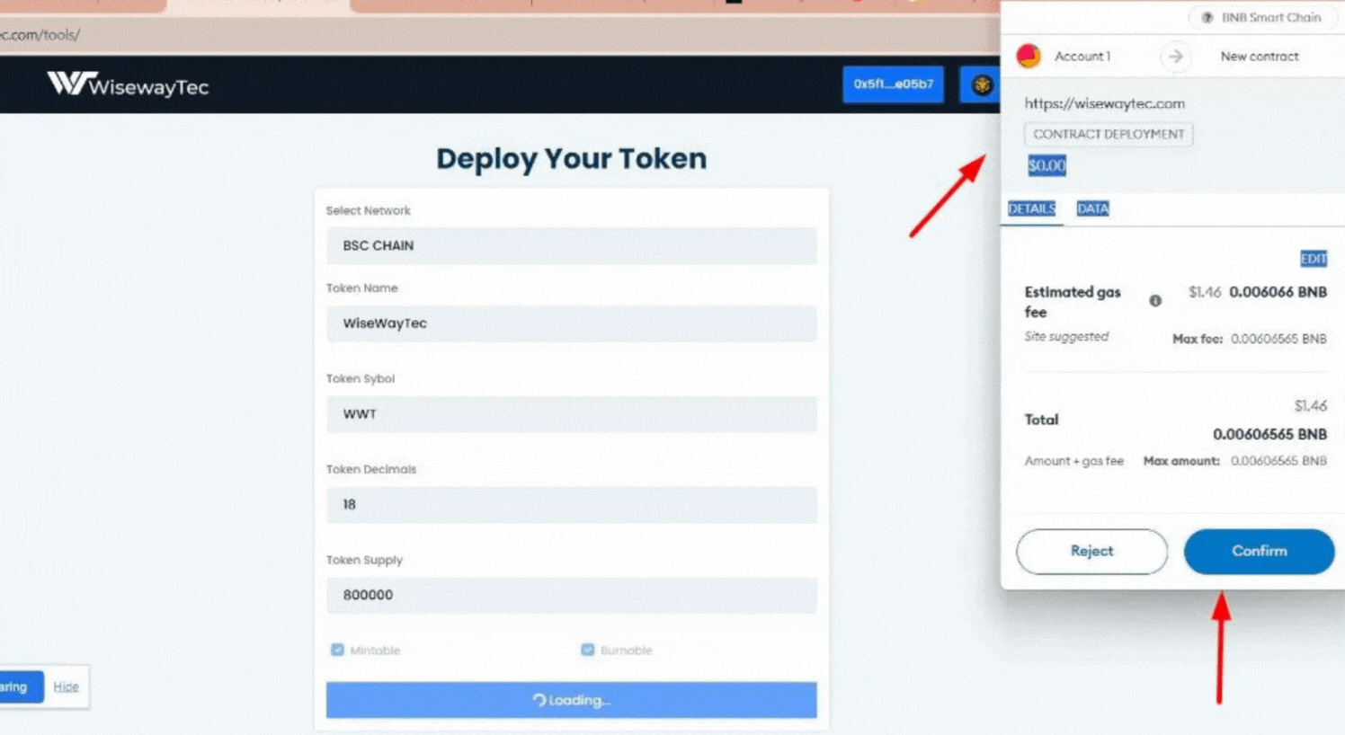 Deploy Your Token on BSC Chain with Simple 5 Steps for Free | Wiseway Tec |  Medium