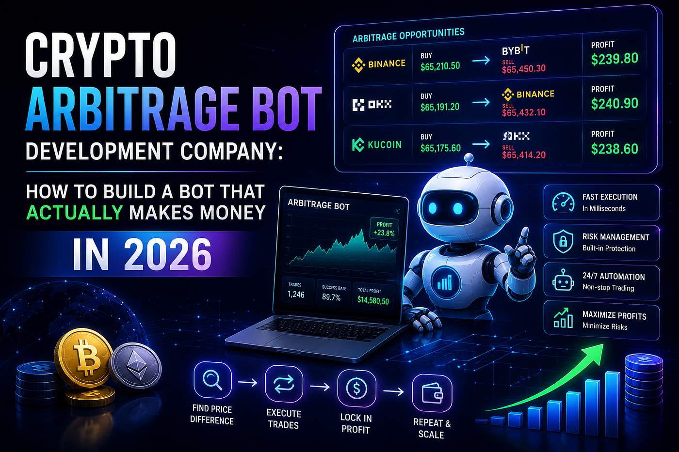 Crypto Arbitrage Bot Development Company: How to Build a Bot That Actually Makes Money in 2026