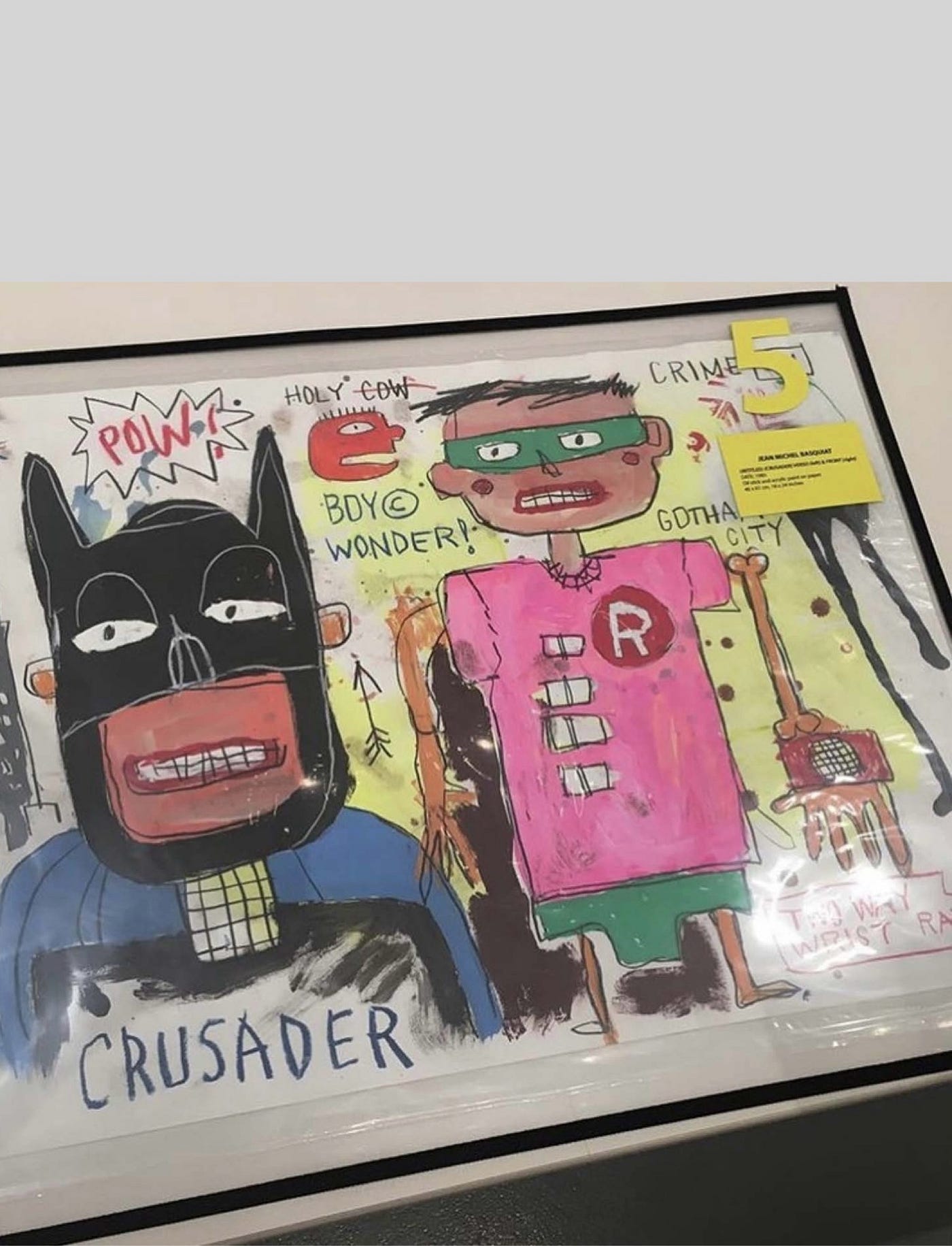 BASQUIAT'S SUPERHERO SERIES — When the City Needed Saving, He Drew