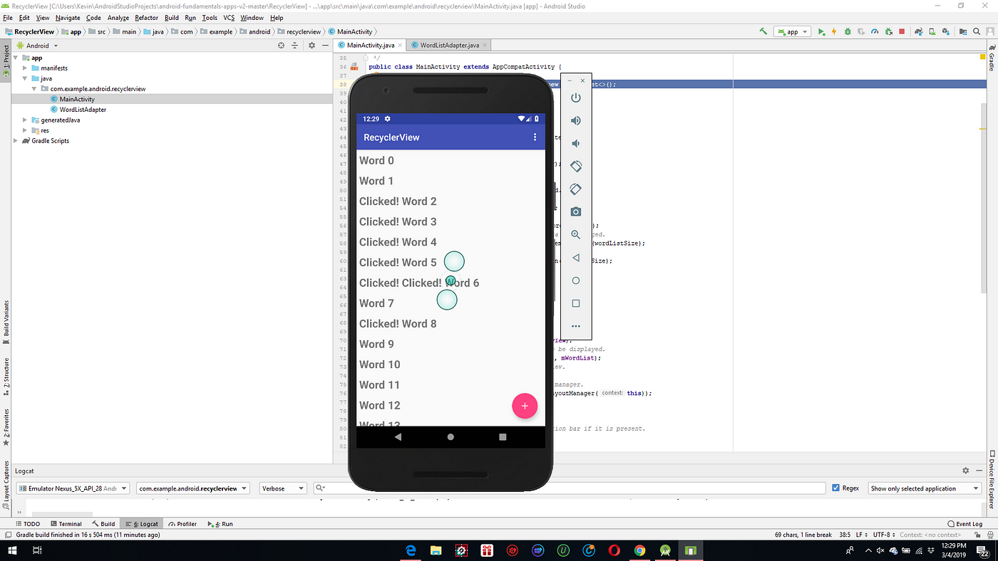 Android fundamentals 04.5: RecyclerView | by Kevin Reynaldi | Medium