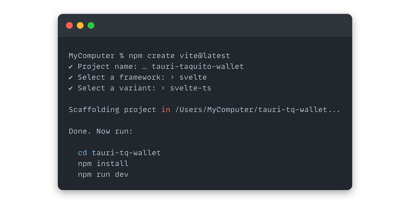 Build a Tezos desktop app with Tauri and Taquito | by Claude Barde | ECAD  Labs Inc