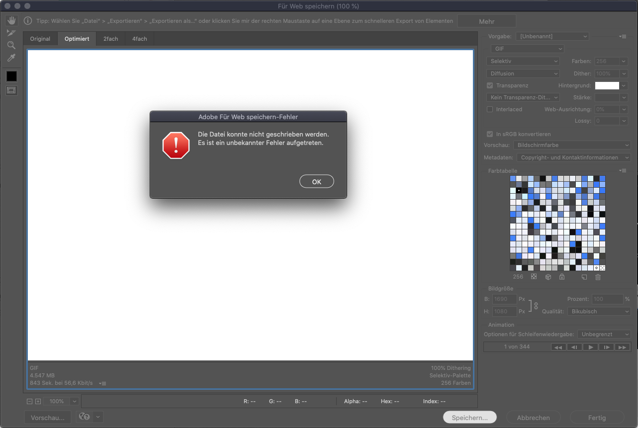 Animated gif in Photoshop only saves as html file - Graphic Design