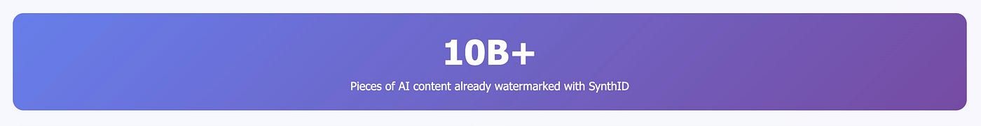 Image from Author — SynthID Watermarked Content