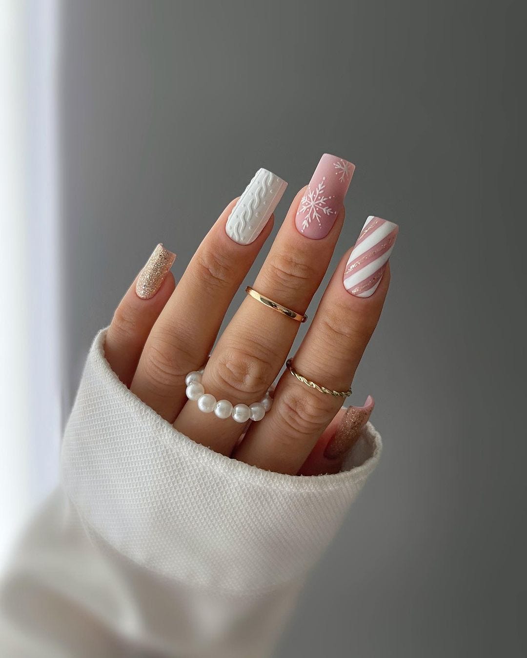 Pink Nails White French Tips | Pink French Tip Nails Design - 24pcs/box Pink  White - Aliexpress