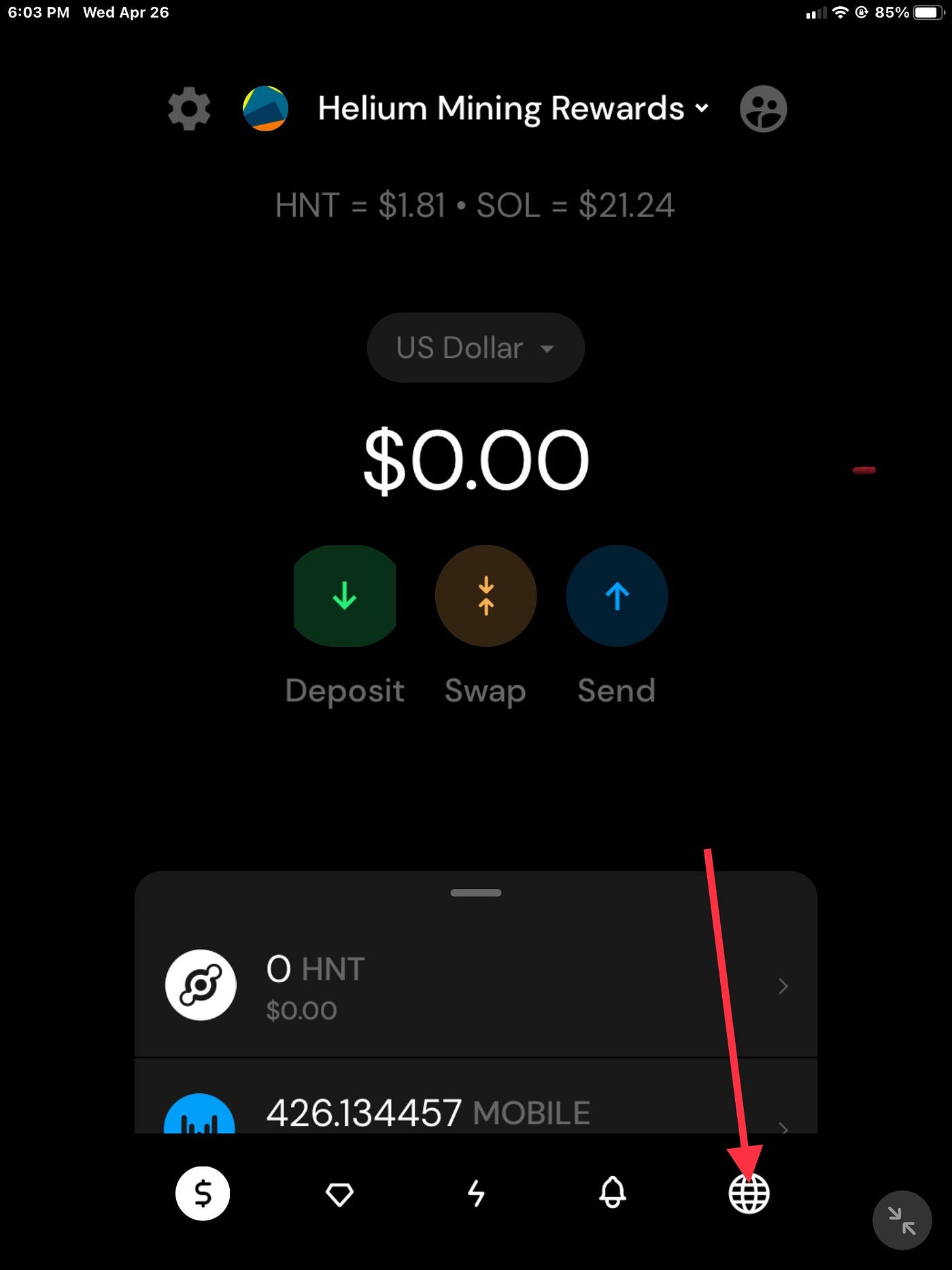 Helium Network : How To Make a Token Swap On Jup.Ag From The Helium Black  Wallet App | by Steve Beachy | Coinmonks | Medium