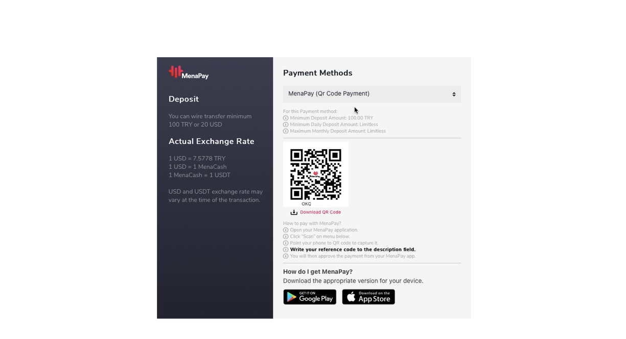 MenaPay ile OKEx Kripto Borsasında TRY ile USDT Almak Mümkün | by MenaPay |  MenaPay | Medium