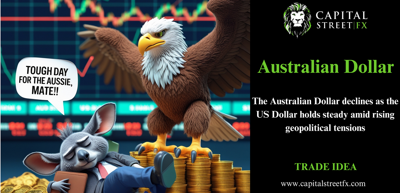 The Australian Dollar Declines as US Dollar Stays Strong