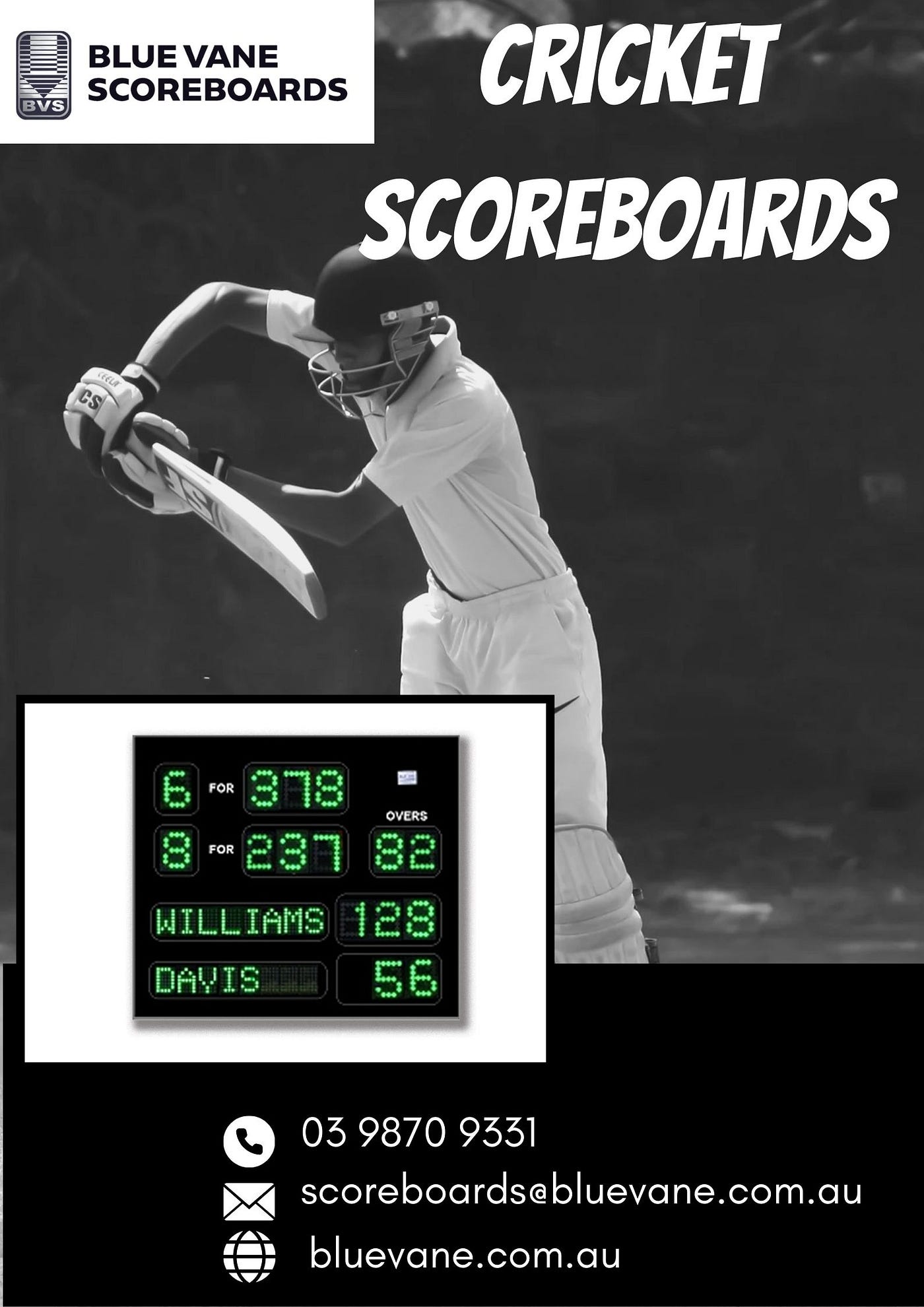 Cricket Scoreboards: Energy-Efficient and Ultra-Bright Features