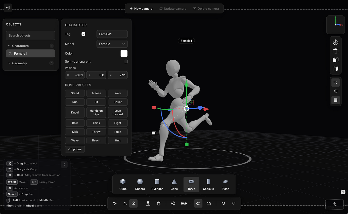 Topview’s 3D shot composer example. Image by Jim Clyde Monge