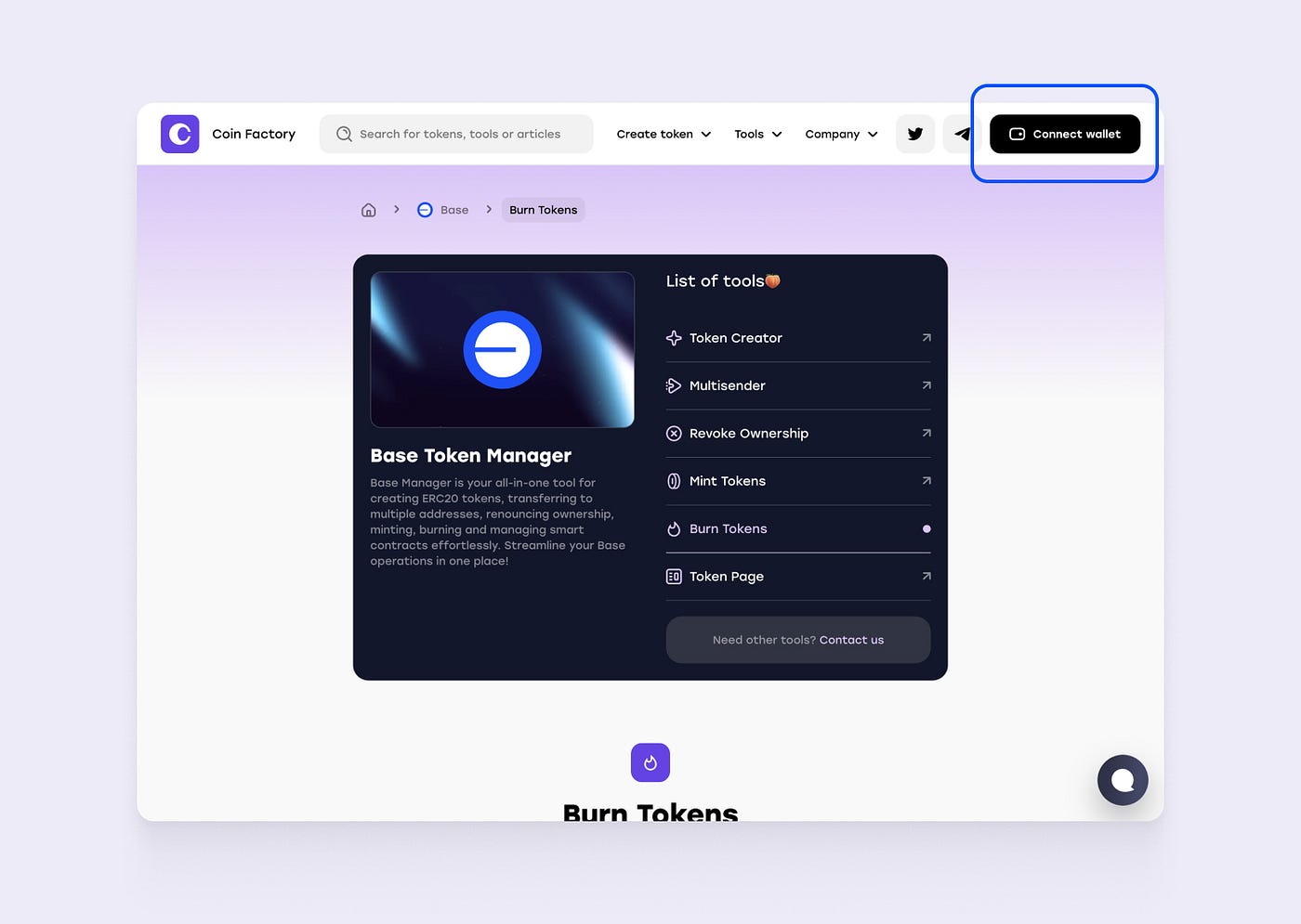 How to Burn Tokens on Base Network in 3 Easy Steps | by Coin Factory |  Medium