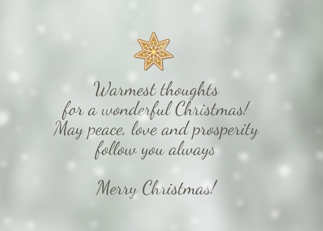 Christmas card words discount