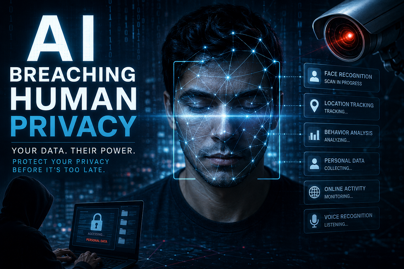 AI Breaching Human Privacy: How Artificial Intelligence Collects, Tracks, and Uses Your Personal…
