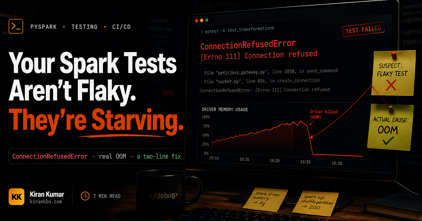 Your Spark Tests Aren’t Flaky. They’re Starving.