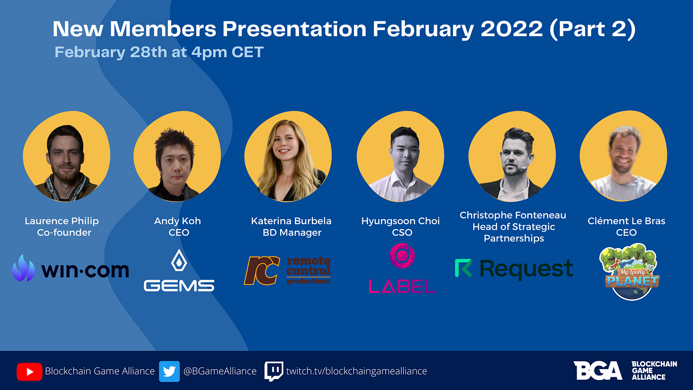 Say Hi👋 to our new BGA members who joined this month of February (Part 2)!  | by BGA | Blockchain Game Alliance | Medium