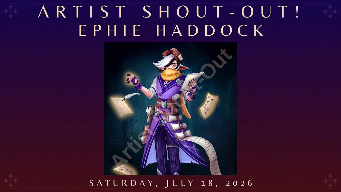 ARTIST SHOUT-OUT #875: Ephie Haddock