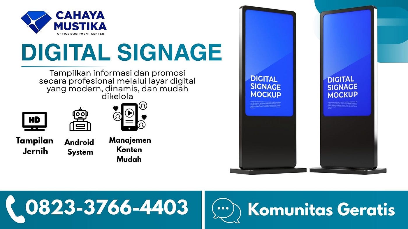 WA 0823–3766–4403, Jual Digital Signage Salatiga