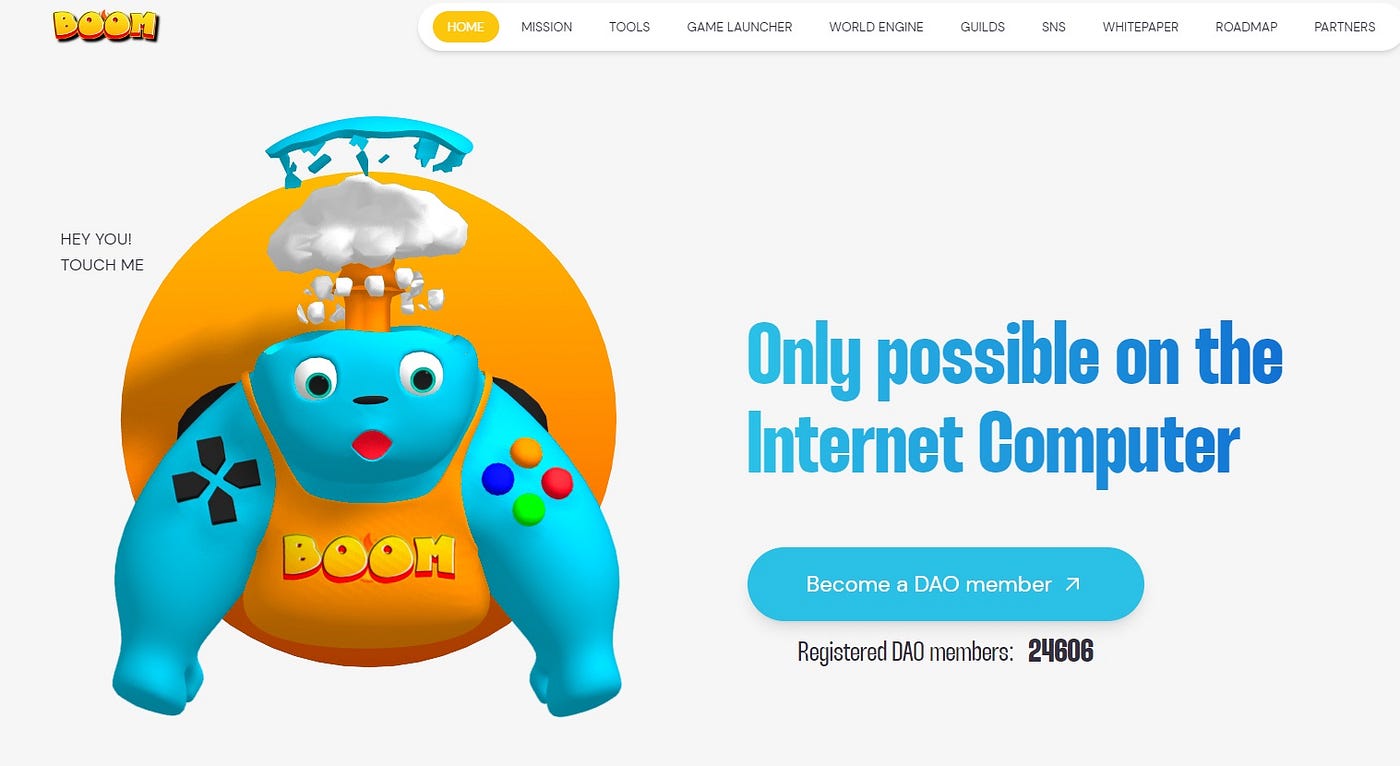 BOOM DAO: Pioneering the Future of On-Chain Crypto Gaming on the ICP  Blockchain | by Crypto AI Insights | AI Tools | Earnings hacks | Medium