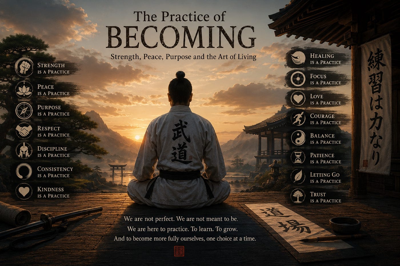 The Practice of Becoming: Strength, Peace, Purpose and the Art of Living