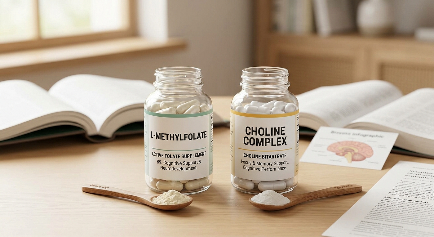 L-Methylfolate vs. Choline: Neurodevelopment and Cognitive Performance Compared