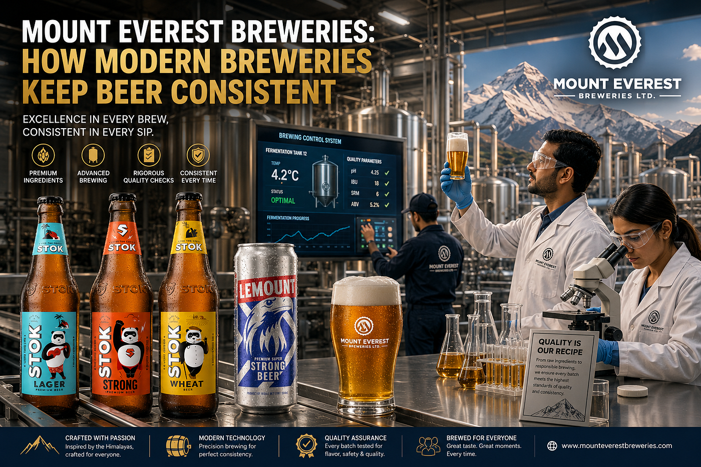 Mount Everest Breweries: How Modern Breweries Keep Beer Consistent