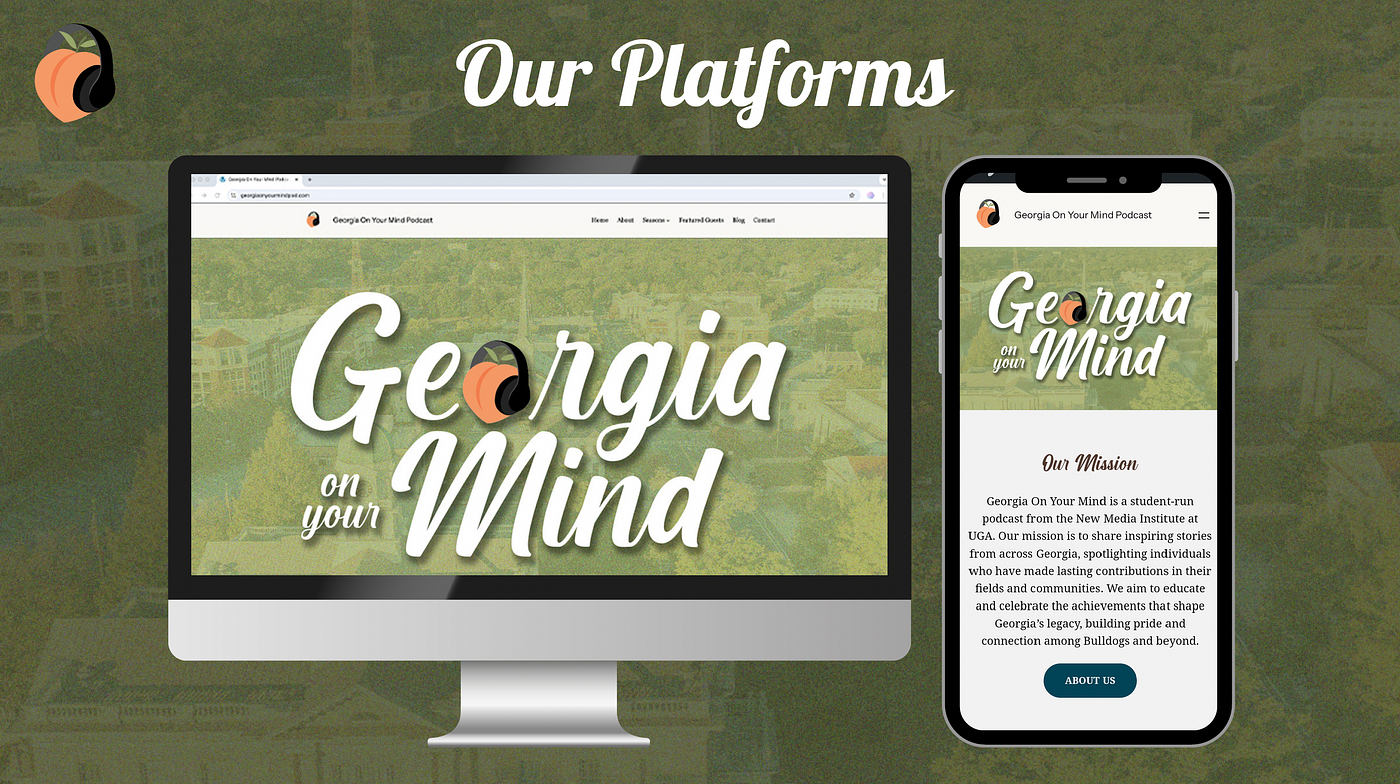 The updated website on desktop and mobile