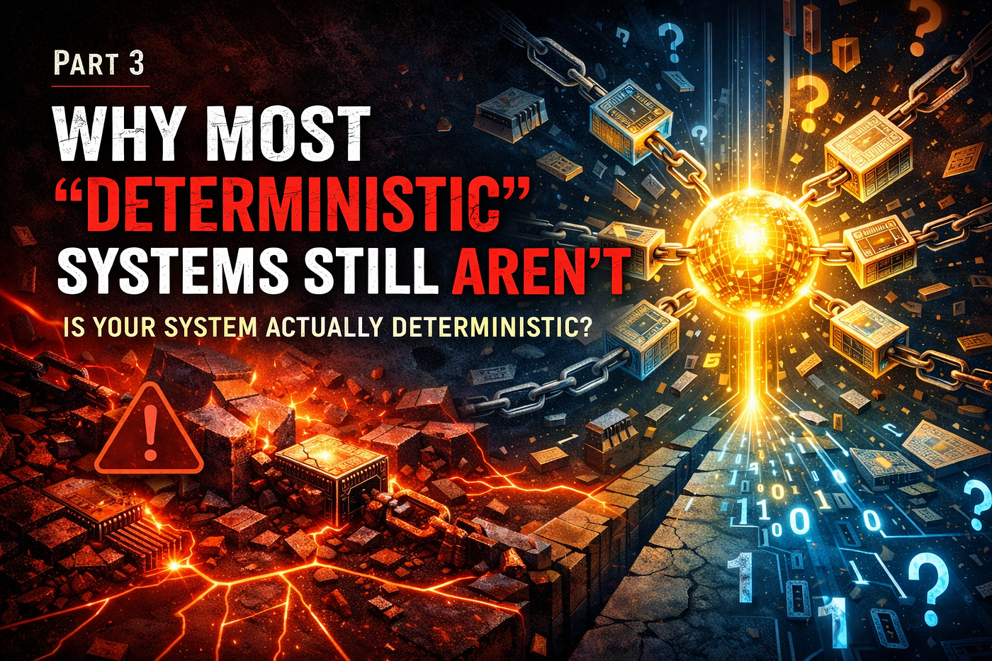 Part 3 — Why Most “Deterministic” Systems Still Aren’t