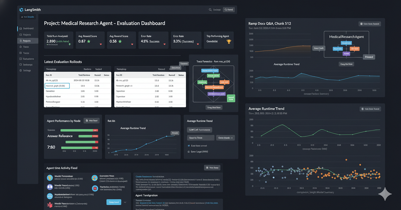 Langshmith Customize Dashboard (Created by Fareed Khan)