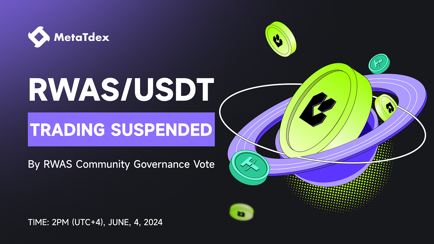 Announcement on Suspension of RWAS/USDT Trading Pair