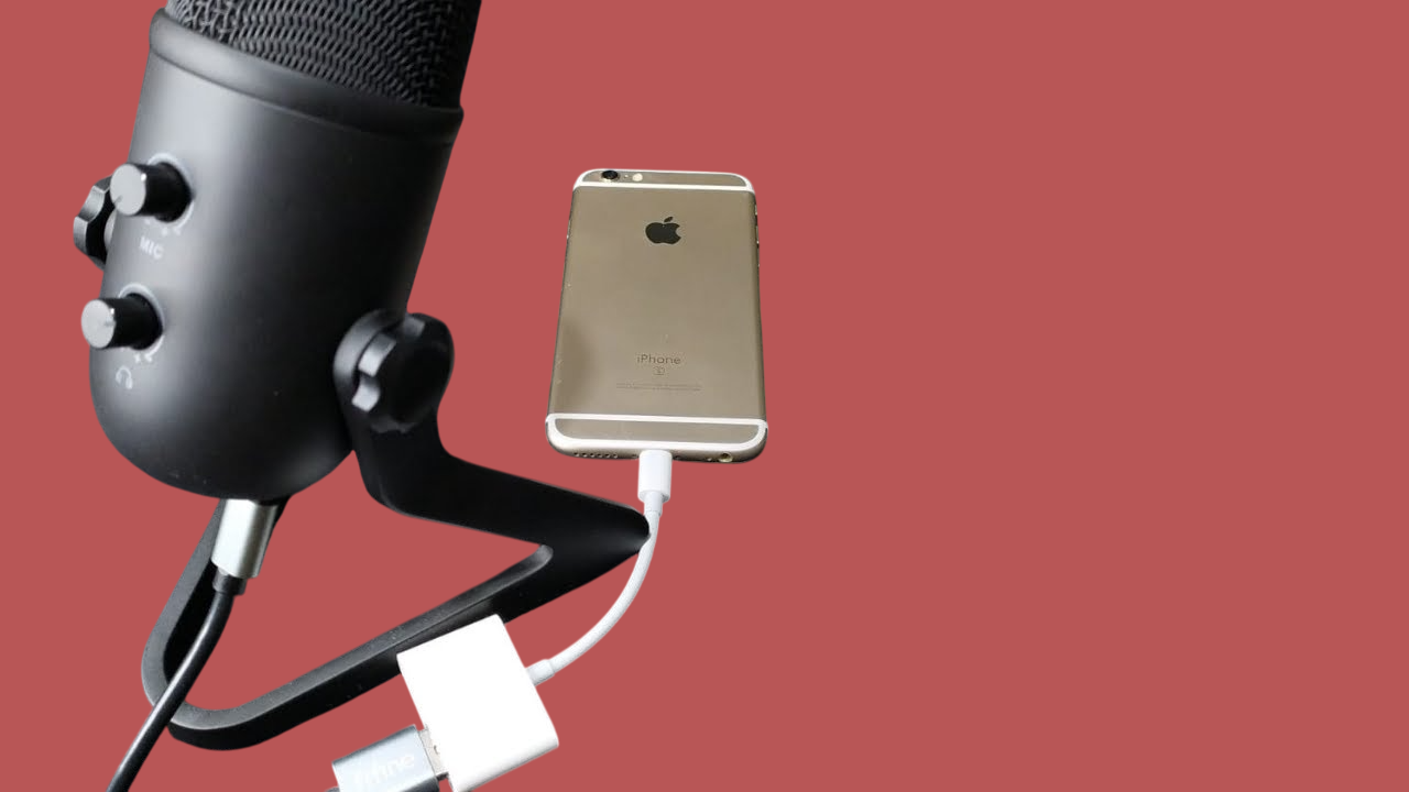 使用 USB-C 接口的 iPhone 外接麦克风