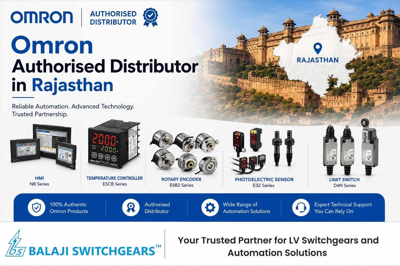 Leading Omron Authorised Distributor in Rajasthan