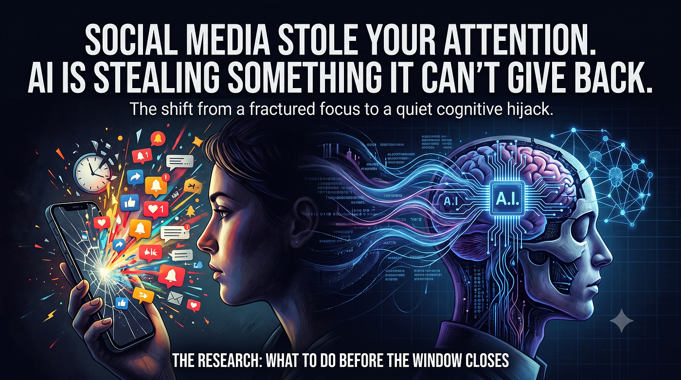 Social Media Stole Your Attention. AI Is Stealing Something It Can’t Give Back.
