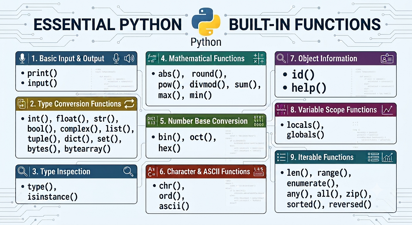 Python Built-in Functions Every Developer Should Know