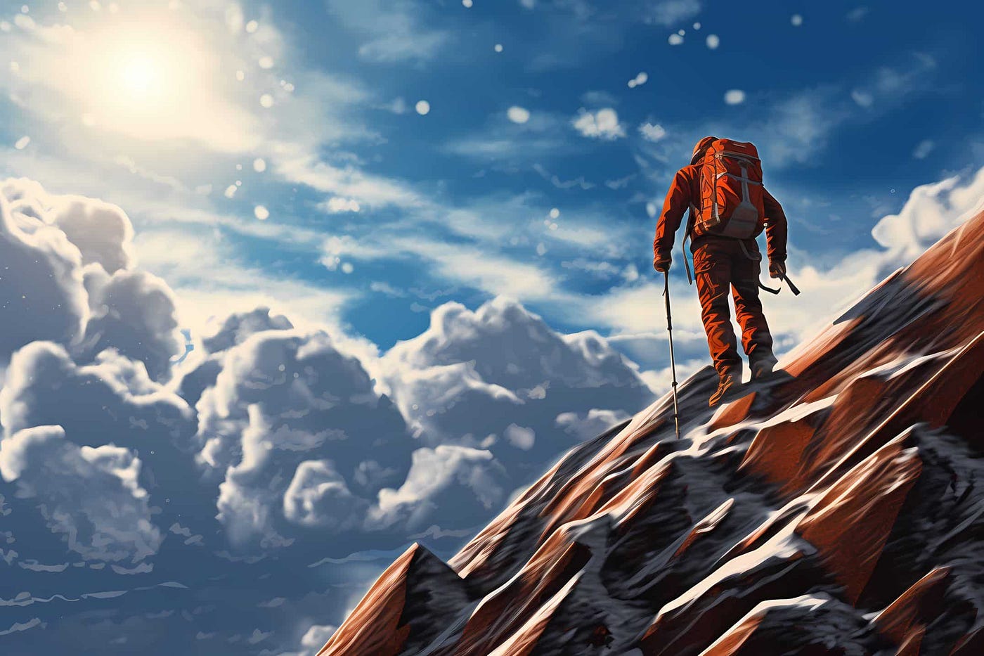 Move towards success in the face of adversity.